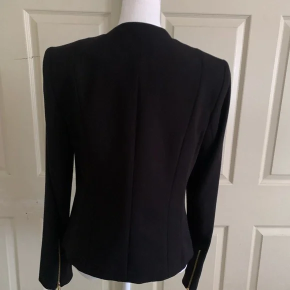 Calvin Klein Black and Gold Blazer with Modern Design - Picture 2 of 15